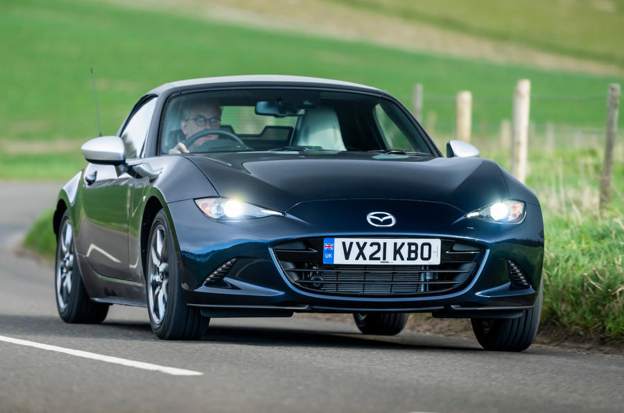 14 Mazda mx 5 sport venture 2021 uk fd on road front